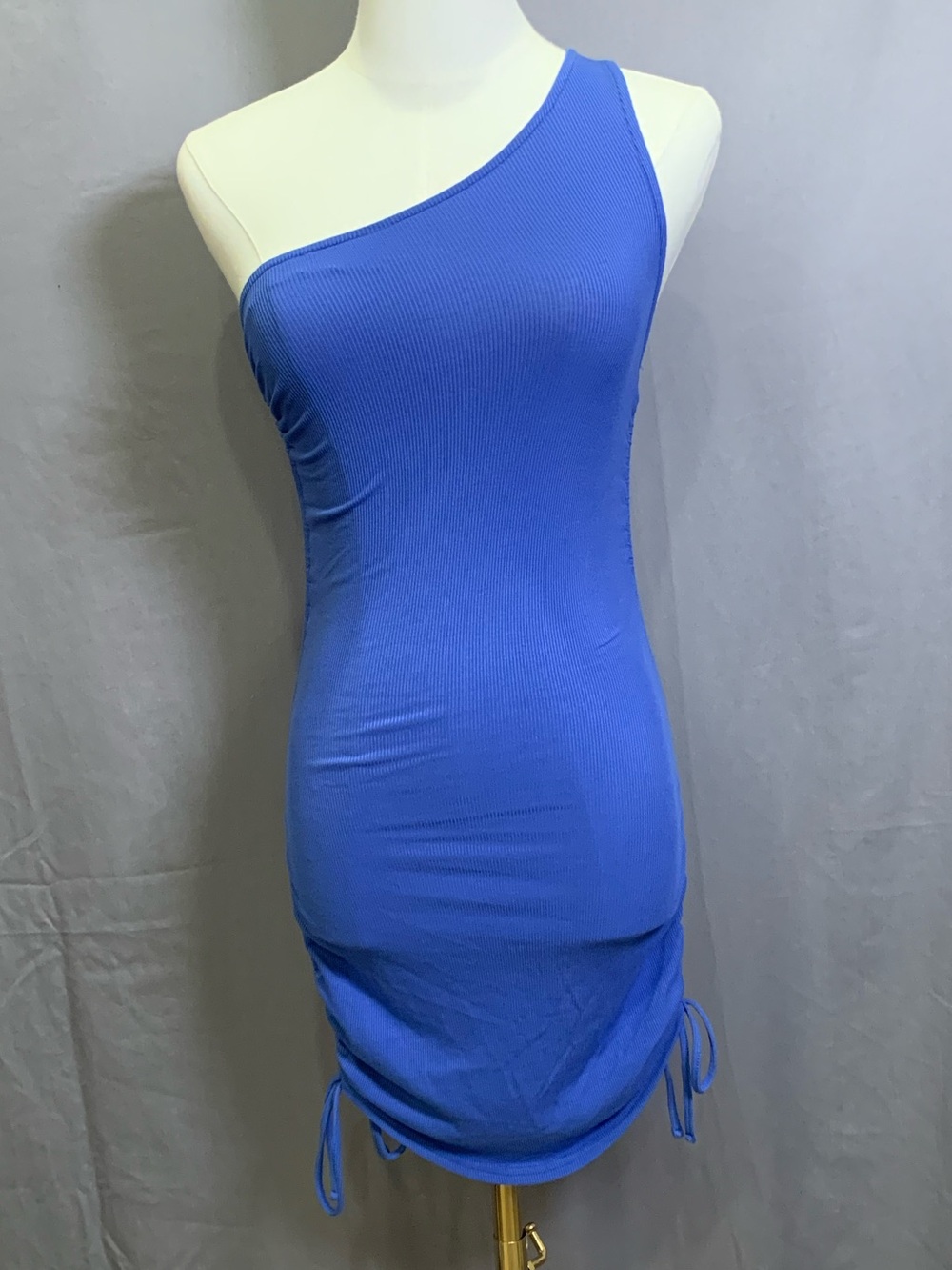 BB Dakota by Steve Madden One Shoulder Ribbed Mini Dress, Size XS